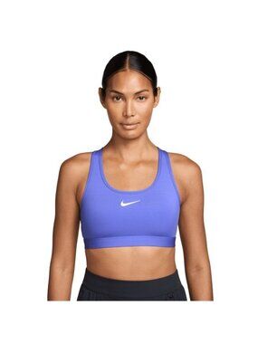 Nike Swoosh Medium Support Sports Bra Women - Sapphire/White DX6821-570 NWT